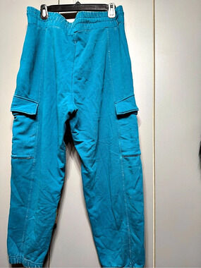LAB JOY Cargo Jogger Pants in Blue Size Large Like New
